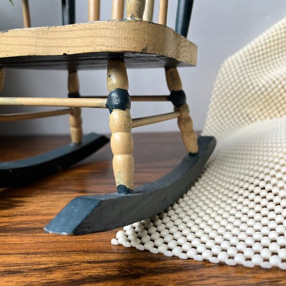 Wooden Toy Doll Rocking Chair Doll Furniture Hand Painted 10-3/4" Tall - Picture 10 of 15